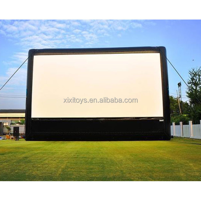 Outdoor Airtight Inflatable Movie Projection,16:9 Theater Film Air Screen For Backyard Party
