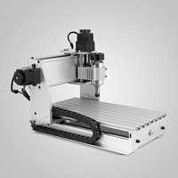 Routeur CNC miniature portable de haute qualité en métal, machine de gravure CNC de bureau 3020T avec système de contrôle NC Studio et Syntec