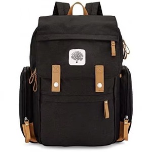Sac à langer à dos, échantillon gratuit, sac à langer double extensible 25-37L avec matelas à langer et trou pour écouteurs - Product Image 3