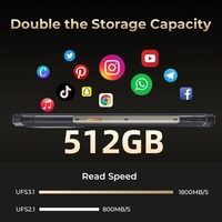 Pour WP30 Pro 4G LTE Robuste Octa Core 11000 mAh 6,7" FHD+ 12 Go + 512 Go 120 Hz Android 13 Appareil photo 108 MP