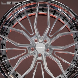 Spazzolatura trasparente 2 pezzi in alluminio forgiato ruote auto 18 20 21 22 24 26 pollici cerchi 5x114.3 5x112 5x130 ruota auto per RR bmw Audi - Product Image 2