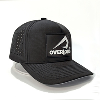 Casquette de baseball personnalisée de haute qualité à 5 panneaux pour hommes, style sportif avec logo en caoutchouc découpé au laser, tissu Oxford 100% polyester