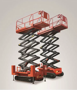 Qiyun Kinglift gunting listrik jalur kasar, Platform pengangkat pria udara gunting teropong listrik 6m 8m 10m 14m - Product Image 3
