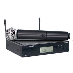BLX24R BLX4R BETA58 <span class=keywords><strong>PG58</strong></span> UHF Sistema de micrófono de karaoke inalámbrico Micrófono de mano Metal Negro Micrófono inalámbrico - Product Image 1