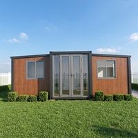 Mini-maison avec salle de bain, maison modulaire préfabriquée, maison-conteneur, maisonnette, maison mobile préfabriquée extensible