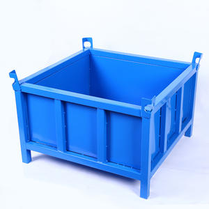 Magazijn En Werkplaats Zware Metalen Omzet Doos Opvouwbare Ijzeren Container Metalen Opbergdoos - Product Image 5