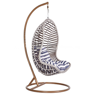 Sedia a dondolo da esterno economica a forma di uovo, sedia a dondolo autoportante a forma di uovo, sedia sospesa a forma di nido d'uccello - Product Image 2