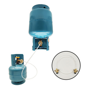 Tuyau de remplissage GPL avec valve en laiton et tube transparent pour bouteille de gaz - Product Image 3