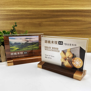 Customized Desktop Diagonal <strong>Acrylic</strong> Sign <strong>Stand</strong> Monitor Flyer Menu <strong>Paper</strong> Holder A5/A6 Advertising <strong>Display</strong> <strong>Stand</strong> - Product Image 6