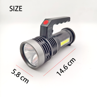Lampes de poche et torches tactiques rechargeables étanches 1000 lumens à zoom, puissantes, pour camping, chasse, EDC, 10 LED COB