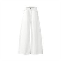 Vente en gros de jeans vintage à jambes larges pour femmes, pantalons en denim taille haute amples, esthétique grunge, streetwear Y2K, pantalon de skater hip hop