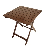 Table pliante carrée moderne en bois massif - Légère et durable pour le camping en plein air