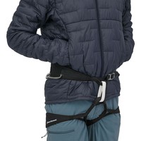 Veste isolée noire à capuche micro bouffant matelassée personnalisée OEM vente de gros et chaude pour hommes