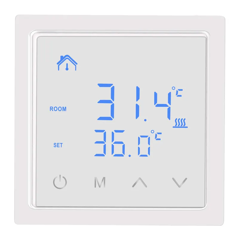 Akıllı dijital dokunmatik ekran elektrikli oda yerden ısıtma termostatı sıcaklık kontrol cihazı ile çocuk kilidi özel