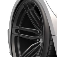 Jantes en alliage forgé monobloc XINLAI personnalisées, noir mat, multi-rayons, concaves profondes, neuves, 18-22 pouces, 5x112/114.3/120, pour voitures de course