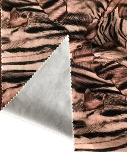 Tela de poliéster elástica de punto doble para vestido, material de tela personalizado impreso Ponti Roma