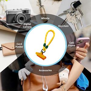 Nhà Máy Tùy Chỉnh Nối, Tay Dệt Cổ Tay Keychain Treo Dây Thừng, Mẫu Phong Cách, Màu Sắc Tùy Biến - Product Image 4