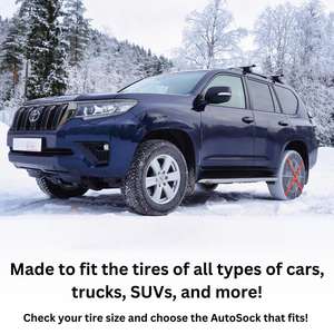 Chaussettes Auto pour Véhicules Particuliers, Véhicules Utilitaires et Camions, Chaussettes à <span class=keywords><strong>Neige</strong></span> pour Pneus, Lot de 2 - Product Image 4