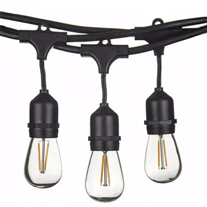 Edison Style Design Vintage S14 LED Bulb Outdoor String Lights end to end connection