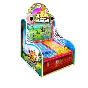 Factory Direct Push Ball Game Machine Animal Mania Coin Pusher Game Machine Puzzle Games Double Player Video Arcade Machine