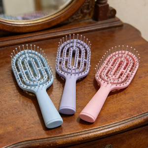 Portable Hollow Bone Comb Large Plastic Massage Hair Comb For Travel And Daily Use - Product Image 1