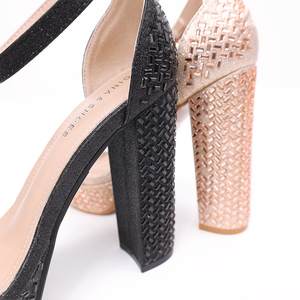 Sandales à talons hauts en cuir PU personnalisées, luxe pour femmes et dames, sandales plateforme de créateur pour femmes, été - Product Image 2