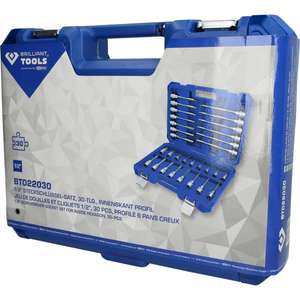 BRILLIANT TOOLS - BT022030 Jeu de douilles hexagonales 1/2 ''(30 pièces) -ENSEMBLES DE CLIQUET ET DE DOUILLES EAN 4042146775905 1/2" - Product Image 4