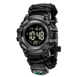 New Digital Compass Chronograph <b>Watch</b> Multifunction Student LED <b>Watch</b> Outdoor Sports Camouflage Fashion Men's <b>Electronic</b> <b>Watch</b> - Product Image 3