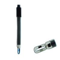 Matériel de coque DJS-1DGlass 0-20000us/cm sonde EC capteur de conductivité prise d'aviation à trois noyaux personnalisée