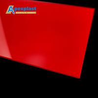 Feuille acrylique colorée par coutume pour des applications décoratives