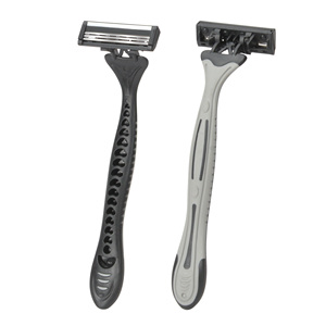 Max 3 katmanlı bıçak tıraş makinesi İsveç paslanmaz çelik bıçak jilet adam için yağlayıcı şerit ile paket başına 3 adet - Product Image 2