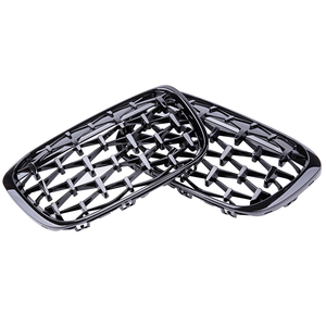LUMA 16-19 Diamond Black Chrome pour <span class=keywords><strong>BMW</strong></span> <span class=keywords><strong>X1</strong></span> Accessoires ABS Grill F48/F49 2016-2019 Grille de pare-chocs avant - Product Image 4