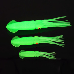 Alpha Rubber <span class=keywords><strong>Mauler</strong></span> Squids 75mm 100mm 120mm Plastique souple Thon Pêche à la traîne Squid Lure Big Game Trolling Lures and Tackle - Product Image 6