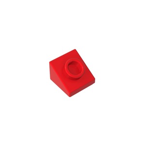 Ladrillo Inclinado Compatible con Lego 1x1x2/3, Rojo, Accesorio de Construcción MOC para Niños de 8 a 13 Años, Plástico ABS, Unisex - Product Image 1