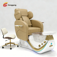 Fauteuil de Pédicure SPA Moderne Haut de Gamme Professionnel avec Massage pour Manucure et Soins des Pieds, Idéal pour Salon de Manucure