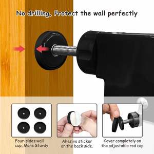 Siyah & beyaz emniyet bebek kapıları basit kurulum dayanıklı Metal bebek merdiven kapıları yüksek kaliteli hafif çocuk güvenlik kapısı - Product Image 6