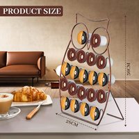 Bronze Edelstahl Kaffee kapsel regal Eisen Desktop Metallst änder Eulen förmige Kaffee pad Kapsel halter
