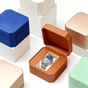 Boîtes à montres octogonales en gros avec couvercle rabattable – Ensemble d'emballage idéal pour le rangement, la présentation et les cadeaux de montres haut de gamme - Product Image 4