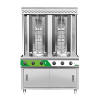 Machine à gaz commerciale Shawarma/Kebab, quatre brûleurs, livraison gratuite
