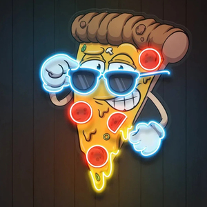 Letrero de Neón Personalizado <span class=keywords><strong>con</strong></span> Imagen de Pizza, Gráficos Impresos <span class=keywords><strong>con</strong></span> UV, Letrero de Neón Acrílico, Luz de Neón Fabricada en China para Decoración de Paredes - Product Image 1