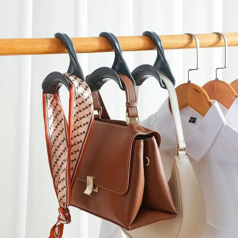 LEEKING Wholesale hot selling plastic hook purse hanger for bag tie and belt