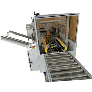 Boxes Machine Carton Erector Semi Automatic Top And Bottom Drive Belt Adhesive Tape Sealer