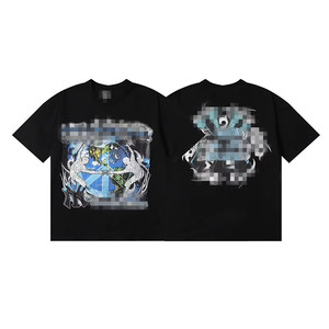 เสื้อยืดลายกราฟิก Retro Y2K NFC Hell สำหรับผู้ชาย สไตล์ฮิปฮอป สตรีทแวร์ ผ้าฝ้าย วินเทจ - Product Image 1