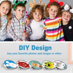 Pins Sublimables en Blanco, Botones Personalizables, Láminas de Aluminio con Cierres de Mariposa para Manualidades y Joyería DIY - Product Image 3