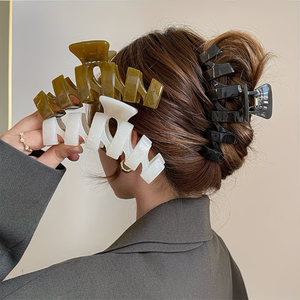 Pinza de Pelo Ondulada de Plástico Antideslizante <span class=keywords><strong>para</strong></span> Cabello Grueso - Agarre Fuerte <span class=keywords><strong>para</strong></span> Accesorios de Pelo N97168 - Product Image 1