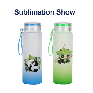 Sublimación en blanco Color mezclado Esmerilado Gradiente Botella de agua Vaso EE. UU. Almacén Venta al por mayor Envío <span class=keywords><strong>gratis</strong></span> 17oz Caja blanca - Product Image 6
