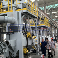 Machine de sablage électrique industrielle pour chaînes d'ancre, sablage à billes d'acier pour chaînes de navires et minières, polissage durable, moteur robuste