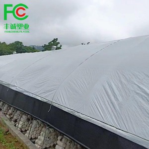 Bâche de couverture de <span class=keywords><strong>serre</strong></span> en plastique de film tissé blanc noir - Product Image 6