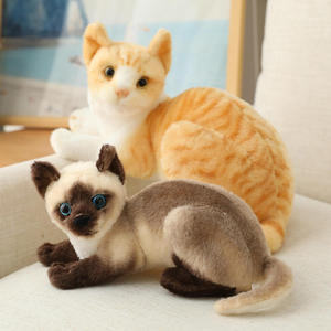 All'ingrosso giocattolo di peluche simpatico gatto simpatico gatto gatto realistico peluche gatto giocattolo di peluche - Product Image 6