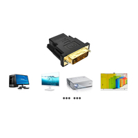 Convertisseur DVI-D (24 + 1) vers HDTV, adaptateur mâle à femelle, câble d'extension compatible HDMI 1080p, pour moniteur de projecteur PC